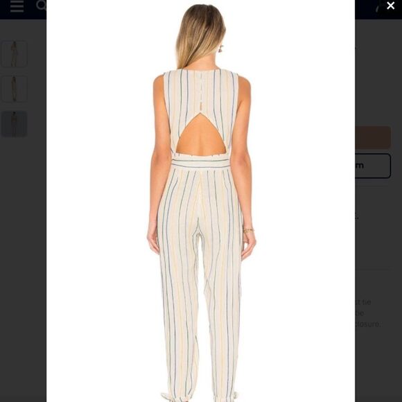 Tularosa Reese Sleeveless Jumpsuit Size S - Picture 9 of 9